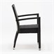 Bolero polyrotan stoelen met armleuning antraciet (4 stuks)