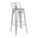 Bolero Bistro Hoge Kruk Van Staal Met Rugleuning (4 Stuks)