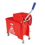 Jantex Kentucky dweilkar met wringer rood 20L