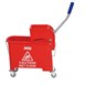 Jantex Kentucky dweilkar met wringer rood 20L
