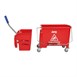 Jantex Kentucky dweilkar met wringer rood 20L