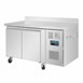 Polar U-serie 2-deurs koelwerkbank met achteropstand 282L