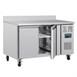 Polar U-serie 2-deurs koelwerkbank met achteropstand 282L
