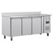 Polar U-serie 3-deurs koelwerkbank met achteropstand 417L