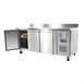 Polar U-serie 3-deurs koelwerkbank met achteropstand 417L