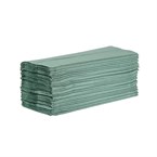 Jantex Z-gevouwen handdoeken 1-laags 250 vellen groen (12 stuks)