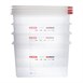 Araven GN 1/1 voedseldoos met deksel 28L (4 stuks)