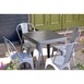 Bolero Bistro vierkante tafel grijs 66cm
