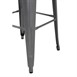 Bolero Bistro stalen barkruk grijs (4 stuks)