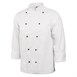 Whites Chicago unisex koksbuis lange mouw wit