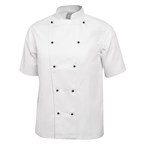 Whites Chicago unisex koksbuis korte mouw wit