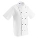 Whites Chicago unisex koksbuis korte mouw wit