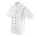 Whites Chicago unisex koksbuis korte mouw wit