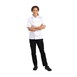 Whites Chicago unisex koksbuis korte mouw wit