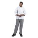 Whites Vegas unisex koksbroek zwart-wit geruit