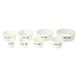 Matfer Bourgeat Exoglass stekerdoos rond glad (8 stuks)