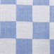 Vogue theedoek blauw geblokt 66cm