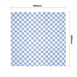 Vogue theedoek blauw geblokt 66cm