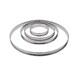 Matfer Bourgeat platte RVS taartring glad 16cm