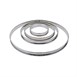 Matfer Bourgeat platte RVS taartring glad 20cm