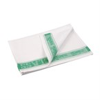 Vogue halflinnen glazendoek/poleerdoek groen 76 x 51cm
