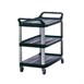 Rubbermaid X-tra serveerwagen zwart