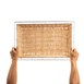 Olympia stapelbare polyrotan mand met frame GN 1/1