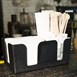 Olympia kristallon plastic bar caddy zwart
