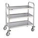 Vogue RVS serveerwagen 3 plateaus S - 82,5(h) x 71(b)cm