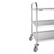 Vogue RVS serveerwagen 3 plateaus L - 93(h) x 86(b)