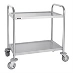 Vogue RVS serveerwagen 2 plateaus S -  82,5(h) x 71(b)cm