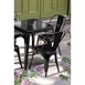 Bolero Bistro tafel vierkant 668mm zwart