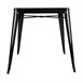 Bolero Bistro tafel vierkant 668mm zwart