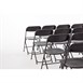 Bolero opklapbare stoelen zwart (10 stuks)