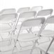 Bolero staal & polypropyleen klapstoelen wit (10 stuks)