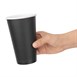 Fiesta Recyclable koffiebekers enkelwandig zwart 45cl (50 stuks)