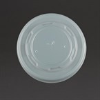 Vegware composteerbare platte deksels voor 34cl en 45,4cl bakjes (500 stuks)