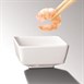 APS Float vierkante melamine kom wit 5,5x5,5cm
