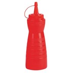 Vogue knijpfles met dop 34cl rood