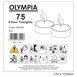Olympia theelichten 8 uur (75 stuks)