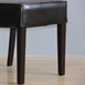 Bolero robuuste kunstlederen stoel donkerbruin (2 stuks)