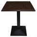 Bolero vierkant tafelblad donkerbruin 70cm