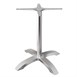 Bolero tafelpoot geborsteld aluminium