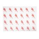 Vetvrij hamburger papier rood (1000 stuks)