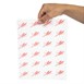 Vetvrij hamburger papier rood (1000 stuks)