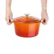 Vogue ronde inductie braadpan oranje 20,5(Ø)cm 3,2L