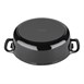 Vogue ovale inductie braadpan zwart 5L
