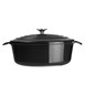 Vogue ovale inductie braadpan zwart 5L