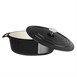 Vogue ovale inductie braadpan zwart 5L