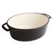 Vogue ovale inductie braadpan zwart 6L